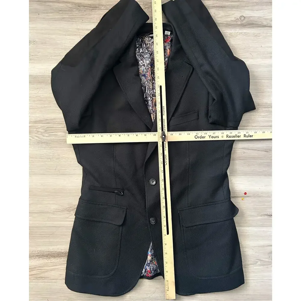 Robert Graham Jetset Wool Cashmere Blend Single-Breasted Blazer Men’s Sz 40 EUC